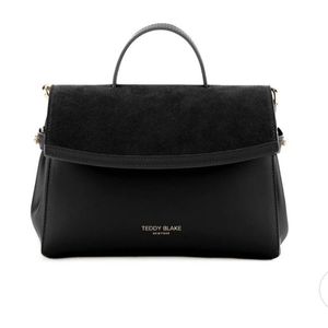 Teddy Blake Seren Duo Leather Handbag, black, 10"